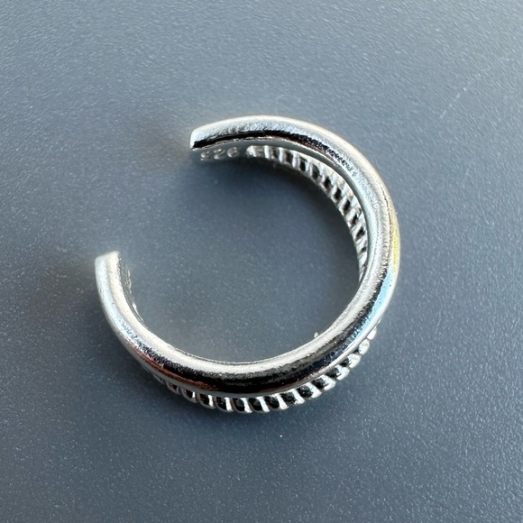 Sterling Silver Two Band Ear Cuff - Picture 5 of 7
